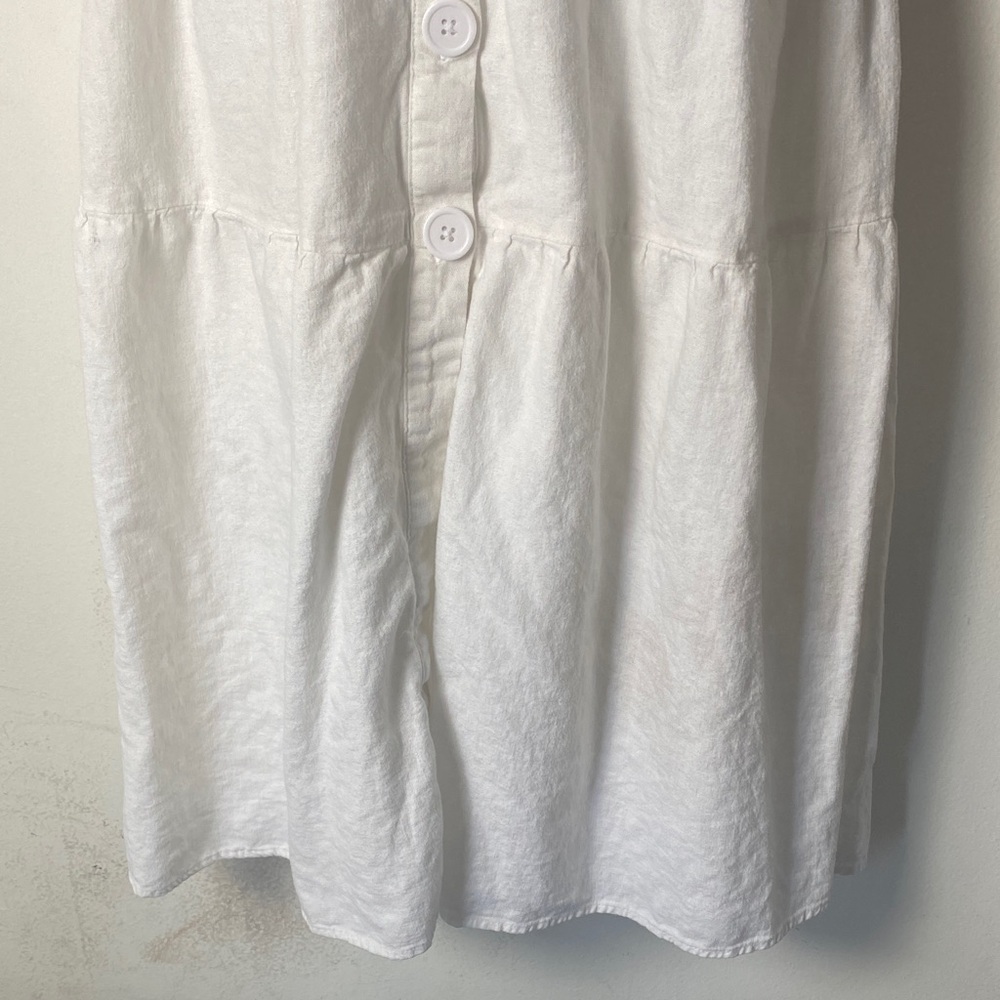 Urban Outfitters White Button-Down Midi Dress - Picture 4 of 8